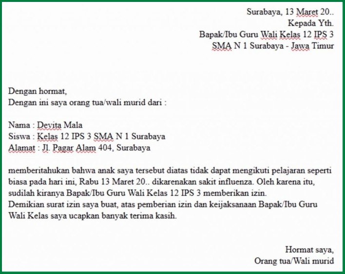 Detail Surat Izin Sekolah Smp Nomer 11