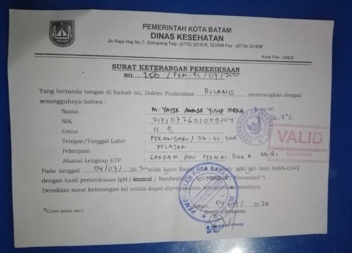 Detail Surat Izin Terbang Bayi Nomer 10