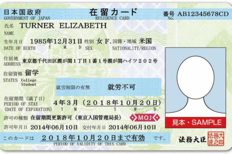 Detail Surat Izin Tinggal Di Jepang Nomer 2