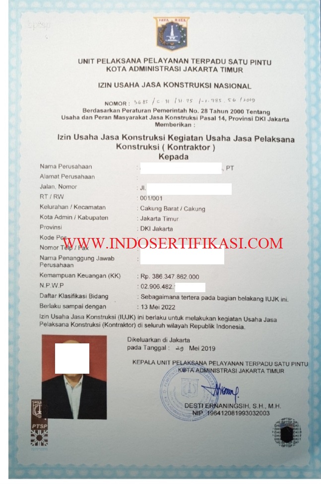 Detail Surat Izin Usaha Jasa Konstruksi Nomer 10