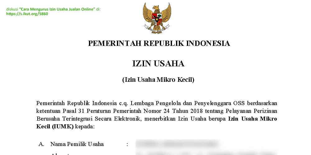 Detail Surat Izin Usaha Mikro Kecil Nomer 5