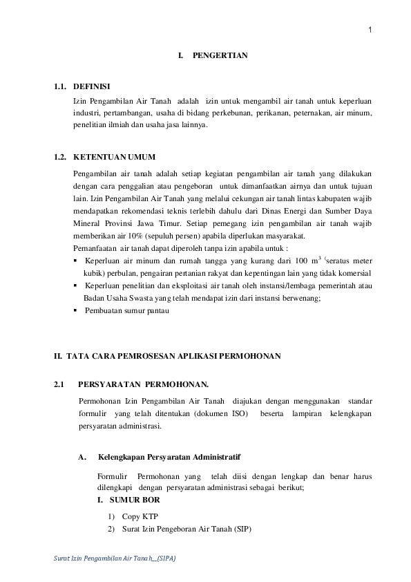 Detail Surat Izin Usaha Pengeboran Air Tanah Nomer 13