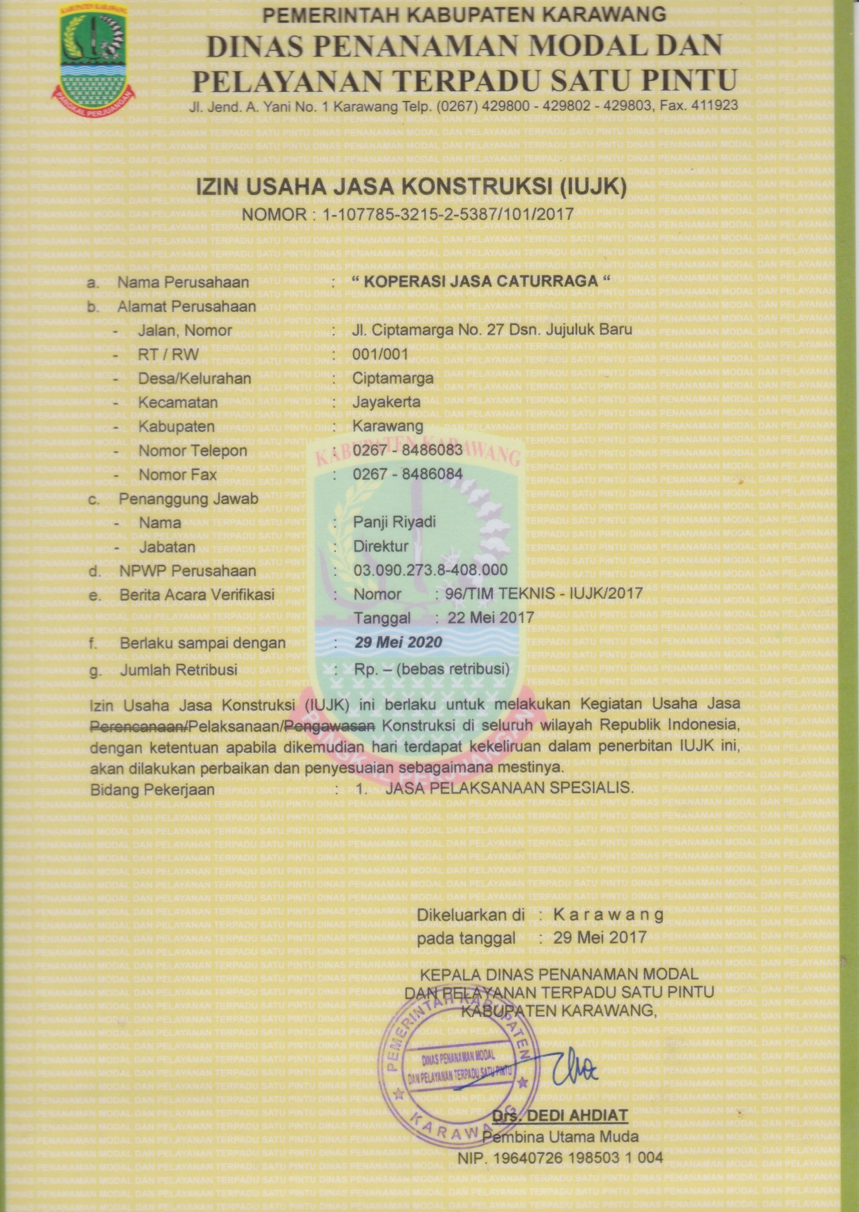 Detail Surat Izin Usaha Pengeboran Air Tanah Nomer 5