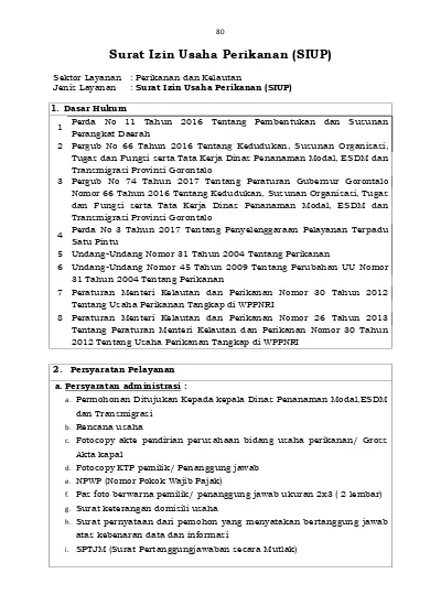 Detail Surat Izin Usaha Perikanan Siup Nomer 6