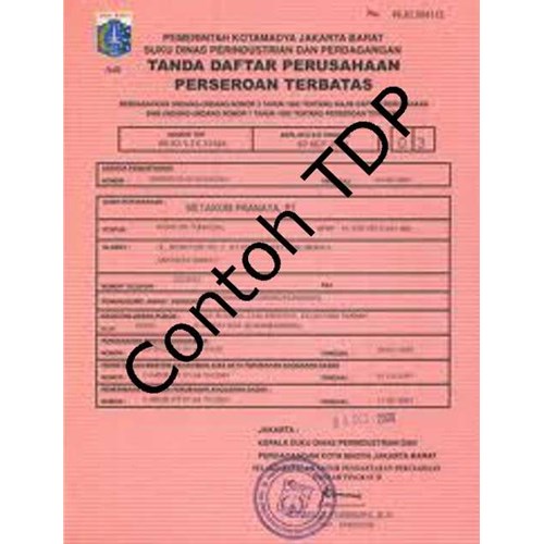 Detail Surat Izin Usaha Tdp Nomer 18