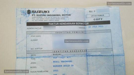 Detail Surat Jalan Motor Baru Dari Dealer Nomer 23