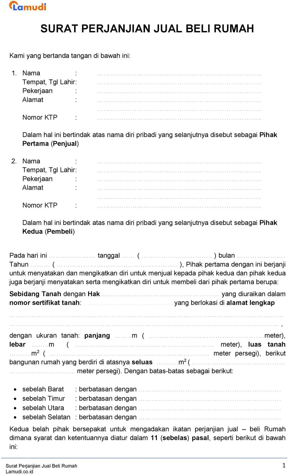 Download Surat Jual Beli Tanah Nomer 20