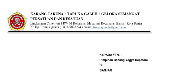 Detail Surat Karang Taruna Nomer 35