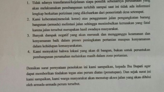 Detail Surat Keberatan Warga Nomer 50