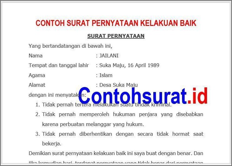 Detail Surat Kelakuan Baik Nomer 37