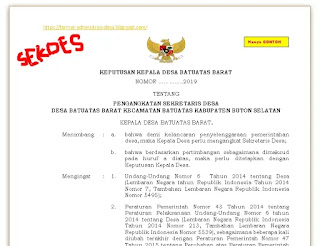 Detail Surat Keputusan Kepala Desa Nomer 14