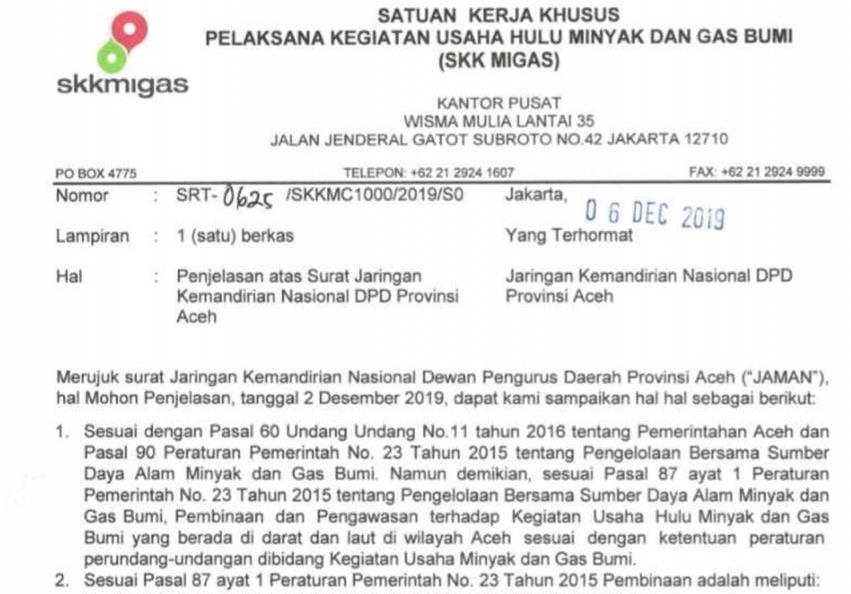 Detail Surat Keputusan Kepala Skk Migas Nomer 8