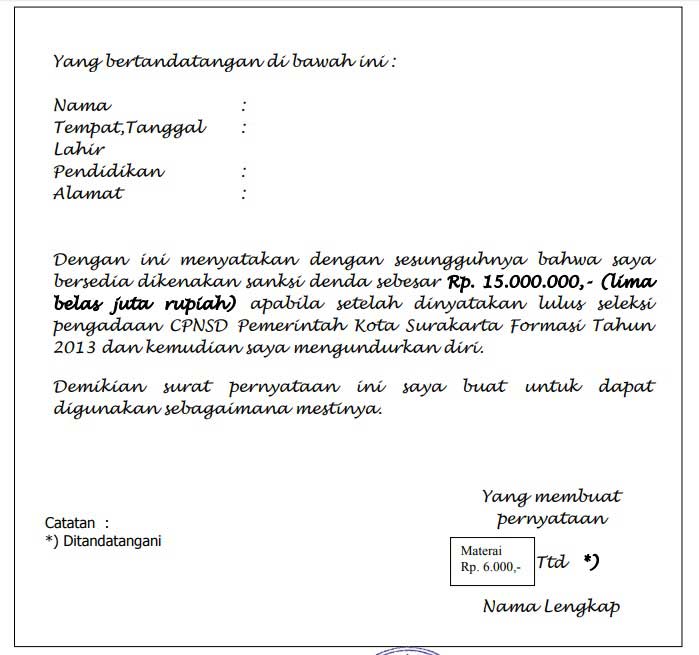 Detail Surat Kesanggupan Membayar Nomer 34