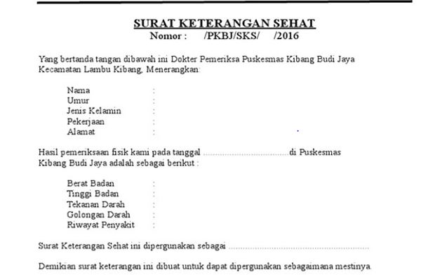 Detail Surat Kesehatan Dari Puskesmas Nomer 2