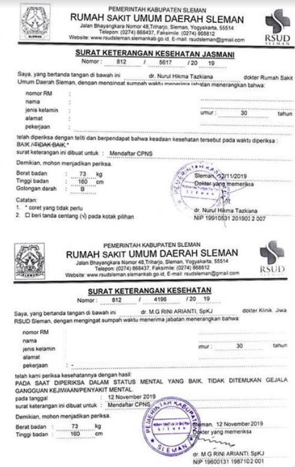 Detail Surat Kesehatan Dari Puskesmas Nomer 27