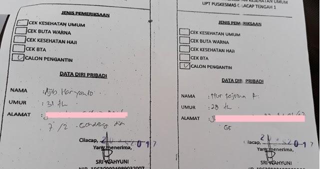 Detail Surat Kesehatan Nikah Nomer 18