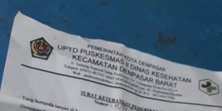 Detail Surat Kesehatan Puskesmas Nomer 40