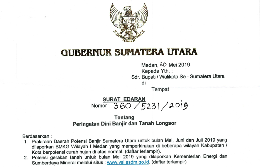 Detail Surat Keterangan Banjir Nomer 34