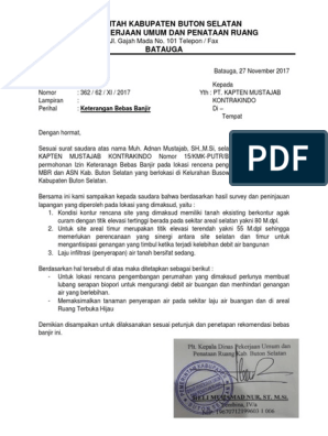 Detail Surat Keterangan Banjir Nomer 8