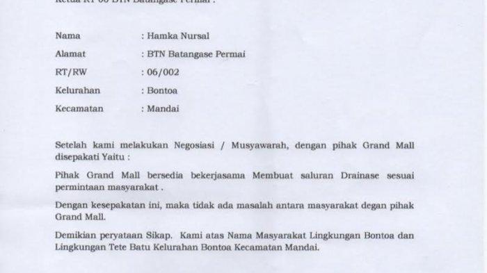 Detail Surat Keterangan Banjir Dari Rt Nomer 11
