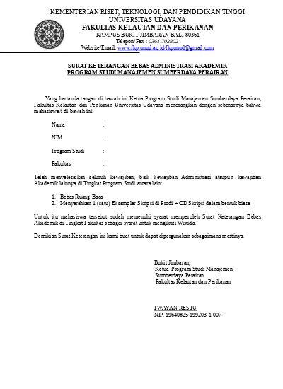 Detail Surat Keterangan Bebas Nomer 43