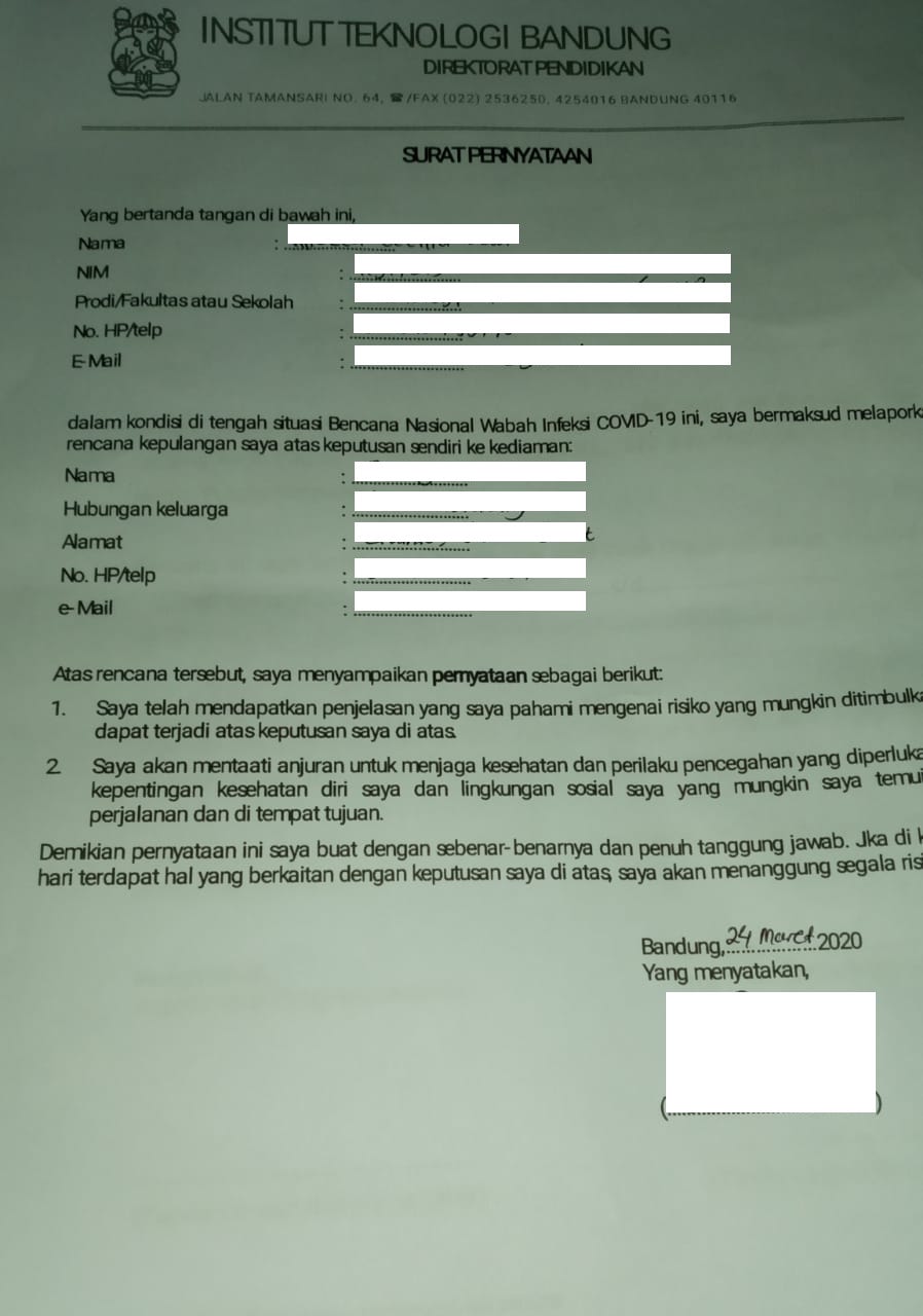 Detail Surat Keterangan Bepergian Nomer 19