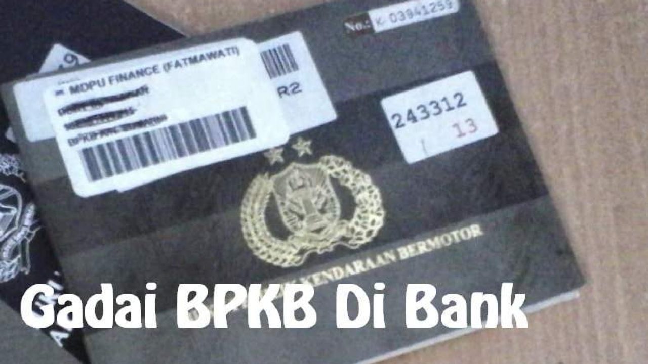 Detail Surat Keterangan Bpkb Tidak Dalam Jaminan Agunan Bank Nomer 39