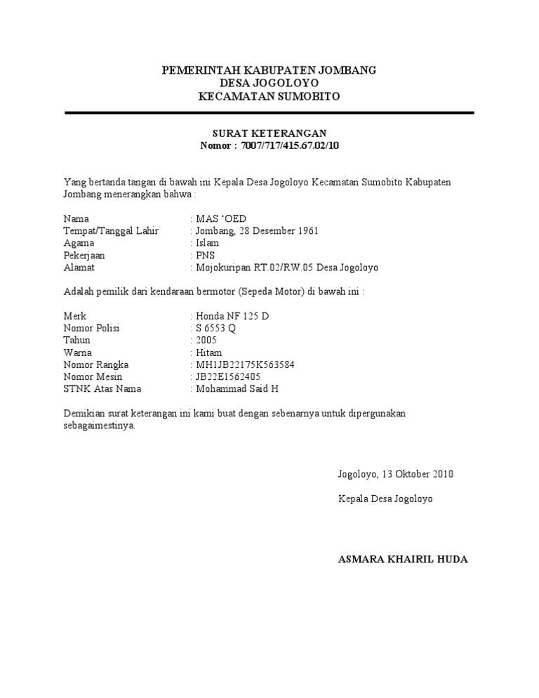 Detail Surat Keterangan Cerai Nomer 48