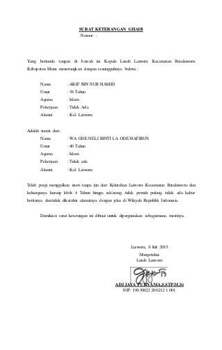 Detail Surat Keterangan Cerai Mati Nomer 7