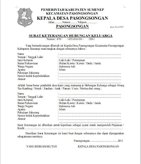 Detail Surat Keterangan Duda Nomer 12