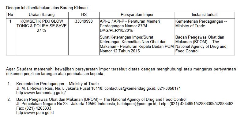 Detail Surat Keterangan Impor Nomer 23