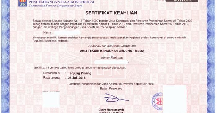 Detail Surat Keterangan Keahlian Nomer 2