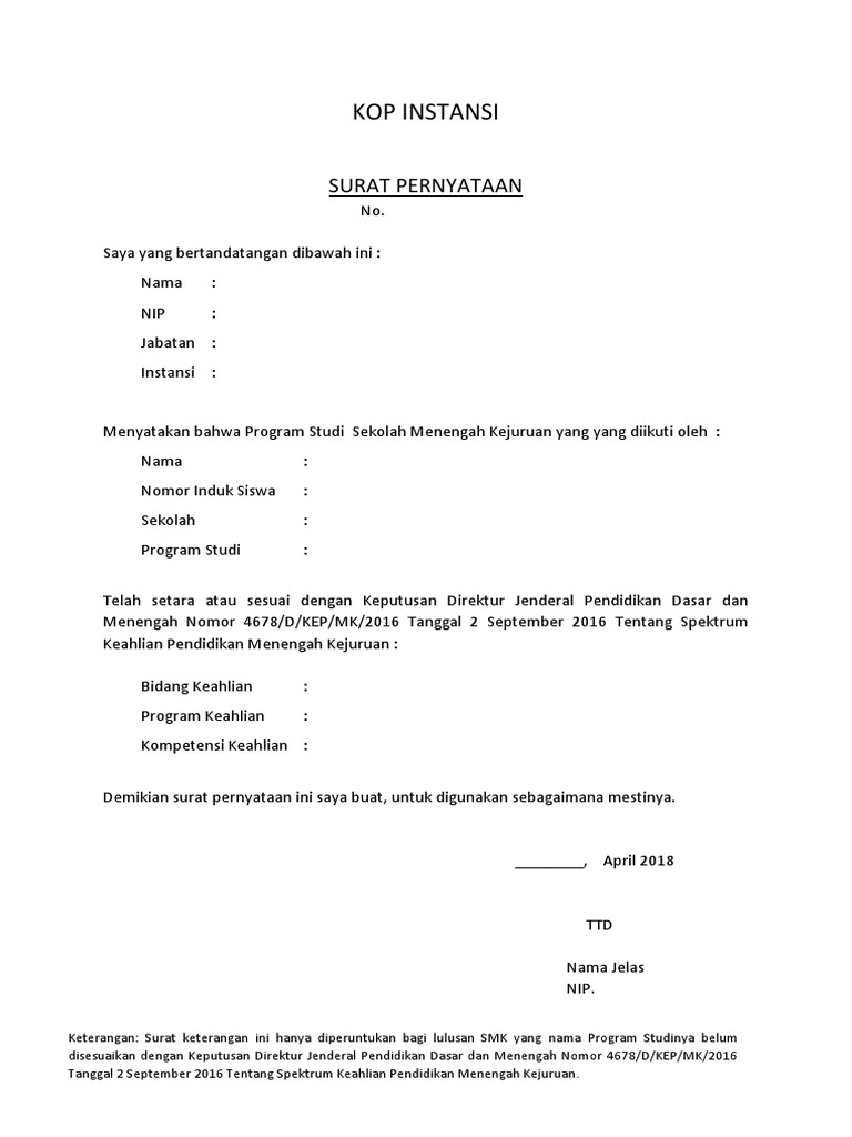 Detail Surat Keterangan Keahlian Nomer 16