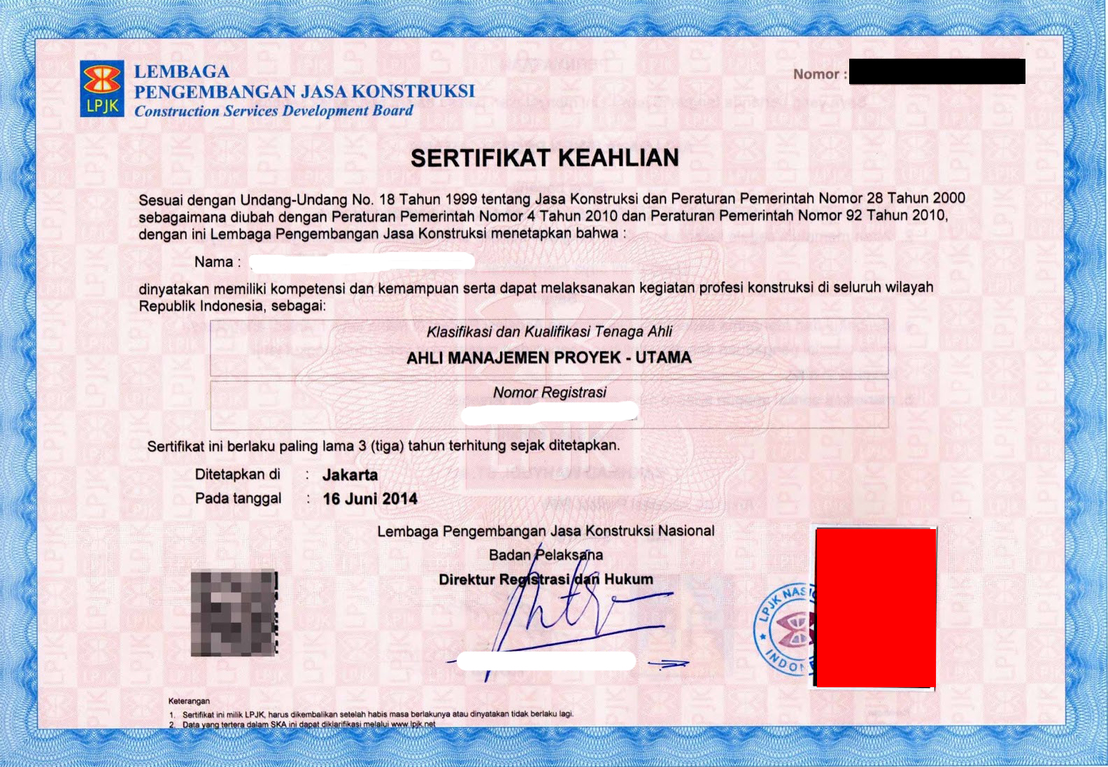 Detail Surat Keterangan Keahlian Nomer 5