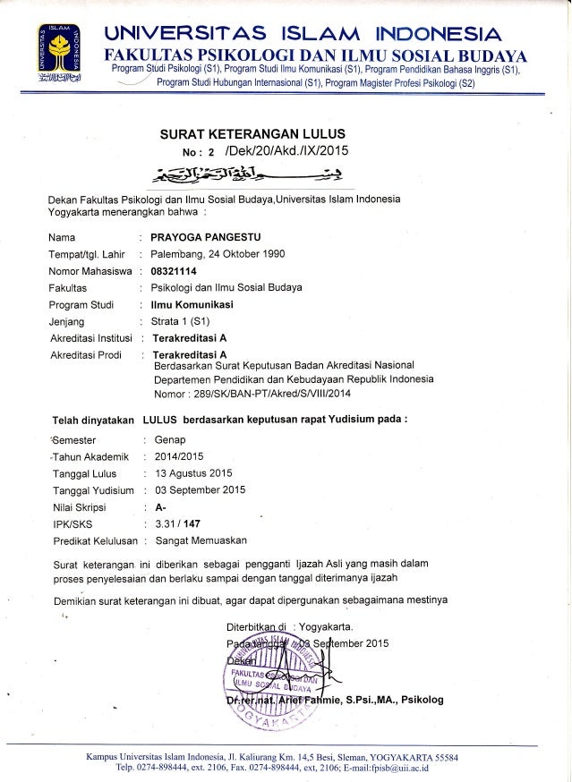 Detail Surat Keterangan Kelulusan Nomer 15