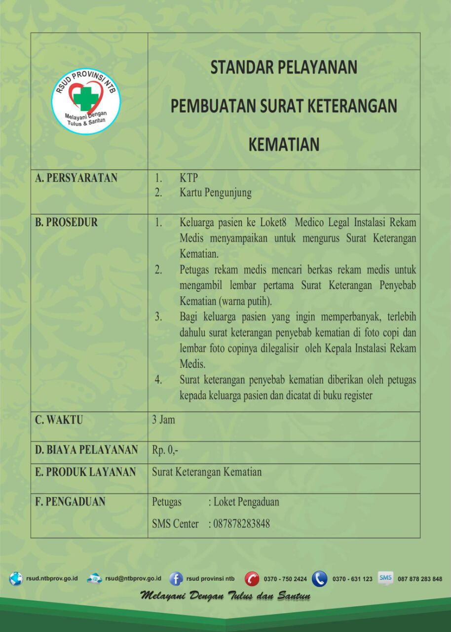 Detail Surat Keterangan Kematian Dari Rumah Sakit Nomer 25