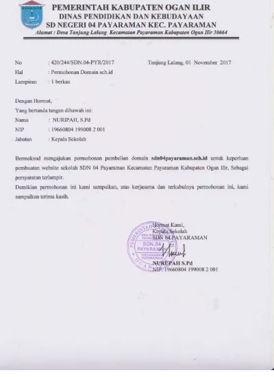 Detail Surat Keterangan Kepala Sekolah Nomer 3