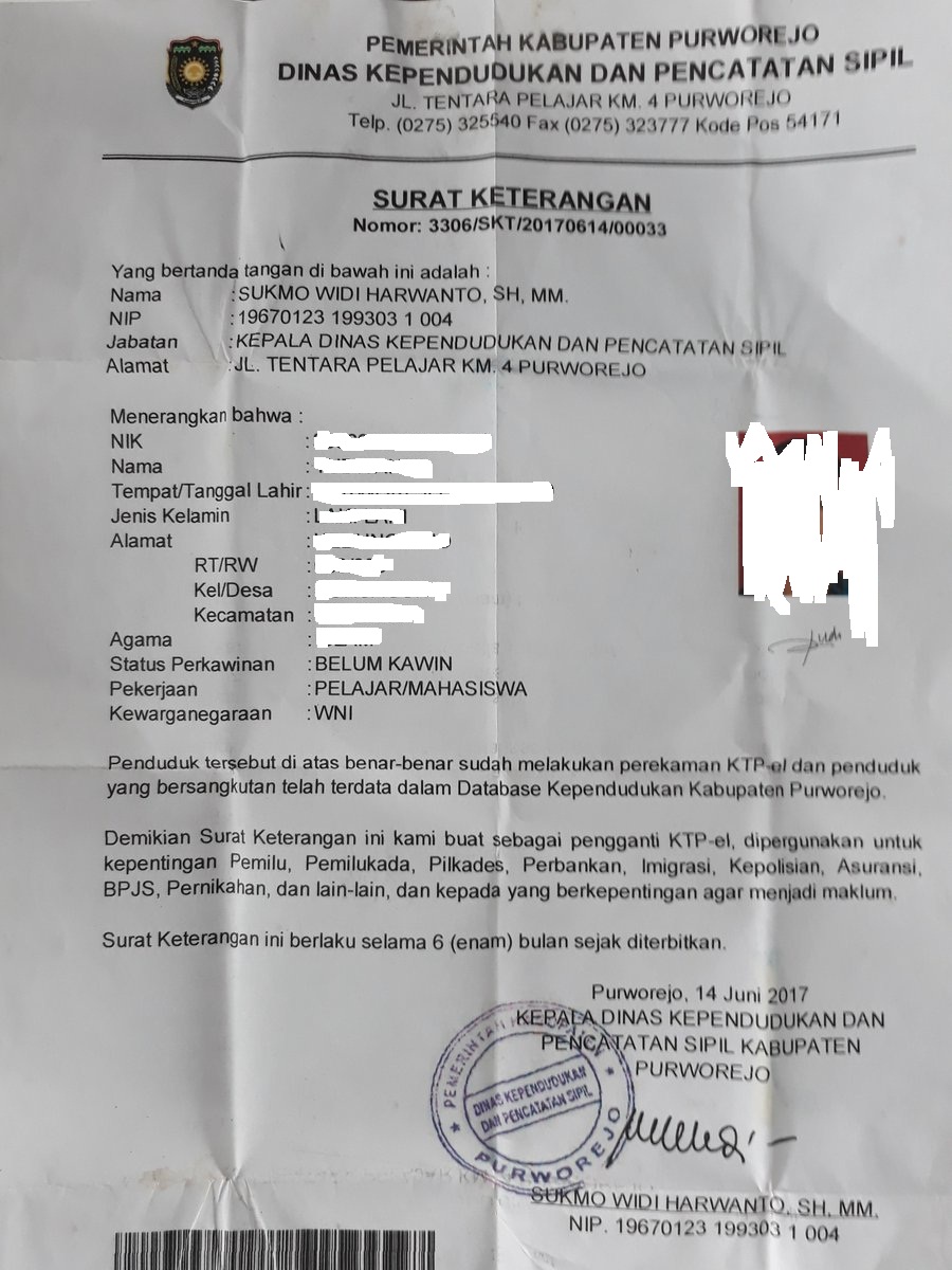 Detail Surat Keterangan Kependudukan Nomer 36