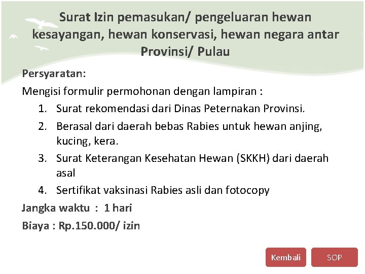 Detail Surat Keterangan Kesehatan Hewan Skkh Nomer 18