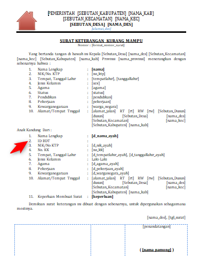 Detail Surat Keterangan Kurang Mampu Nomer 48