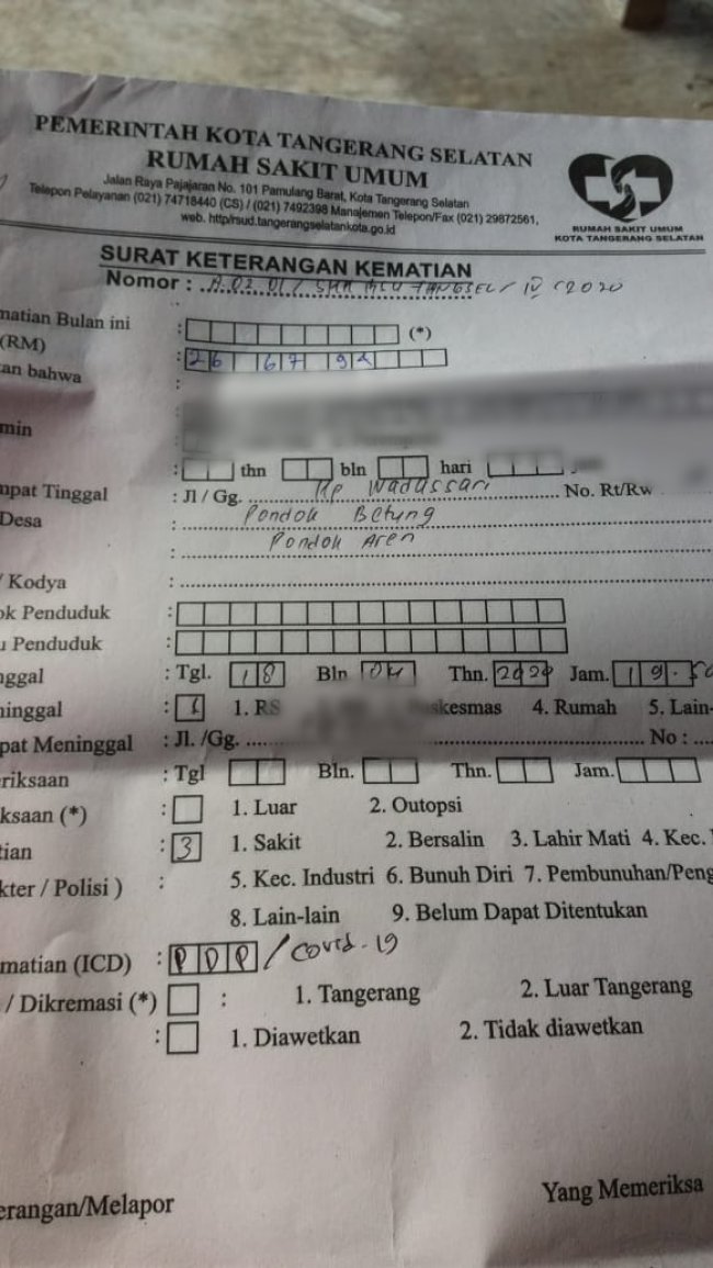 Detail Surat Keterangan Lahir Dari Rs Nomer 24