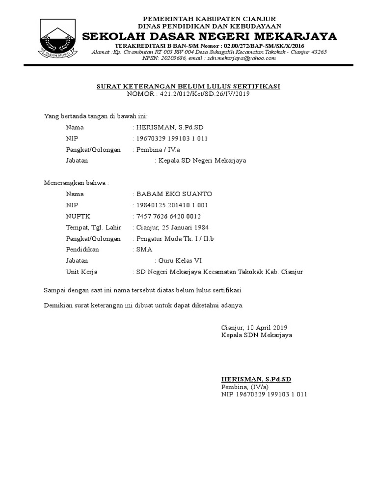 Detail Surat Keterangan Lulus Sma Nomer 41