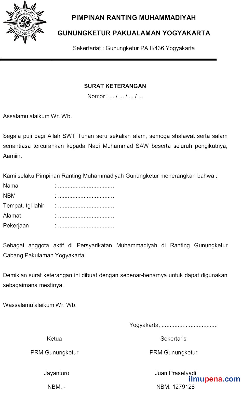 Detail Surat Keterangan Mengaji Nomer 24