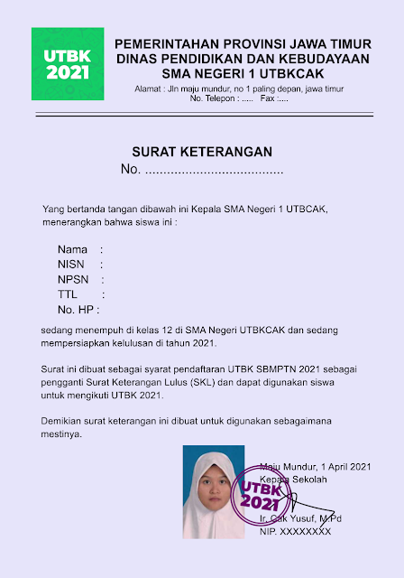 Detail Surat Keterangan Nisn Nomer 18