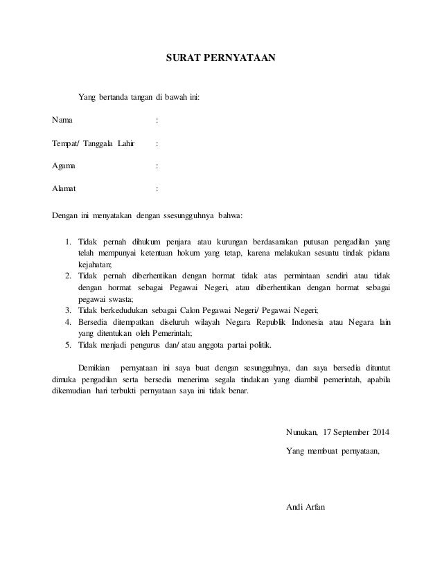 Detail Surat Keterangan Non Pkp Nomer 42