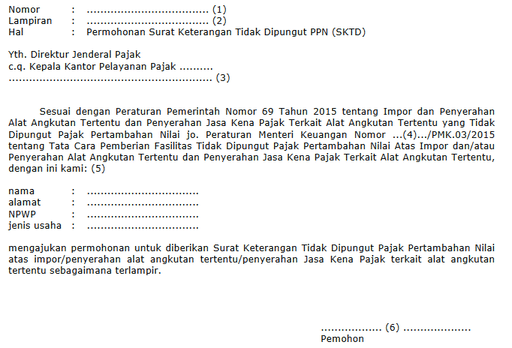 Detail Surat Keterangan Non Pkp Nomer 44