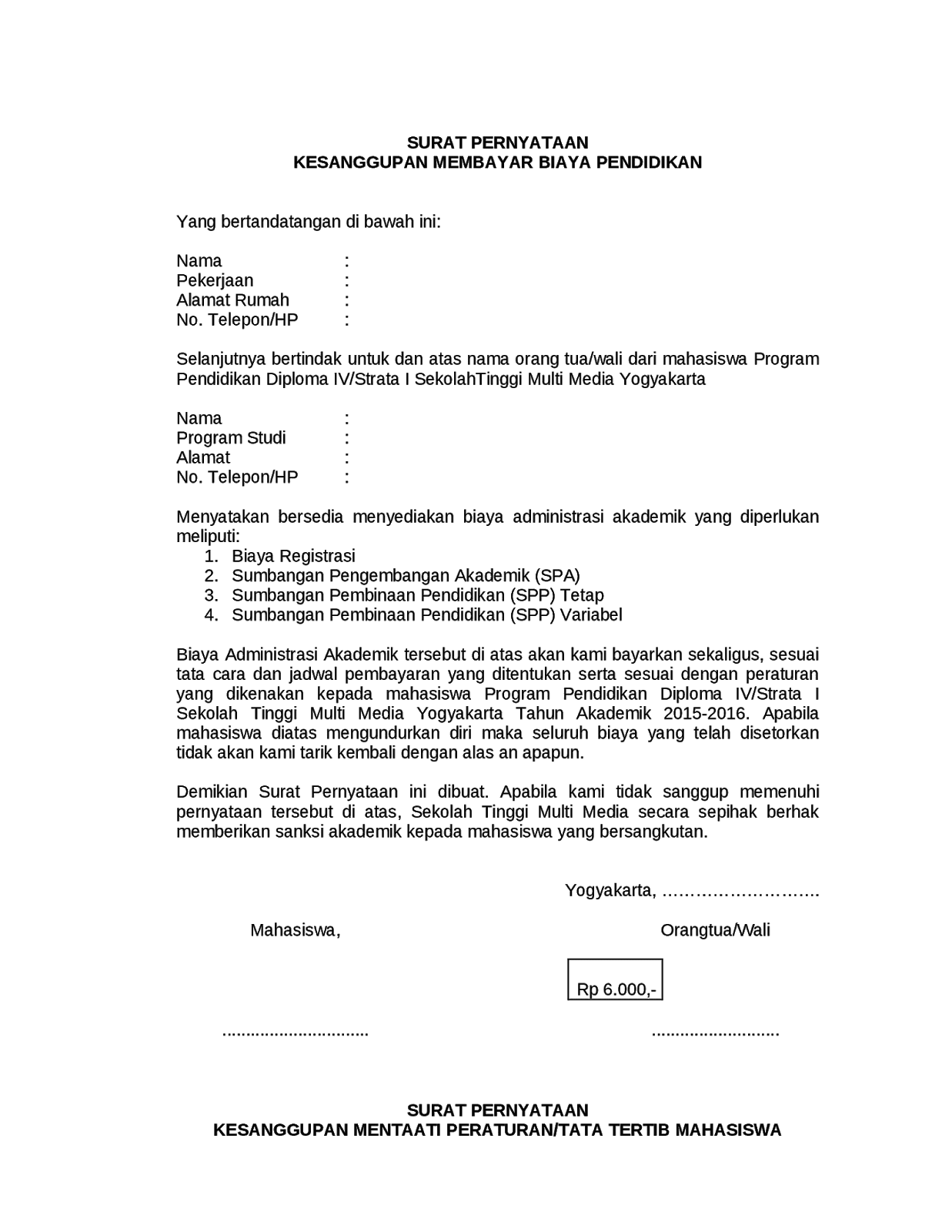 Detail Surat Keterangan Pembayaran Nomer 16