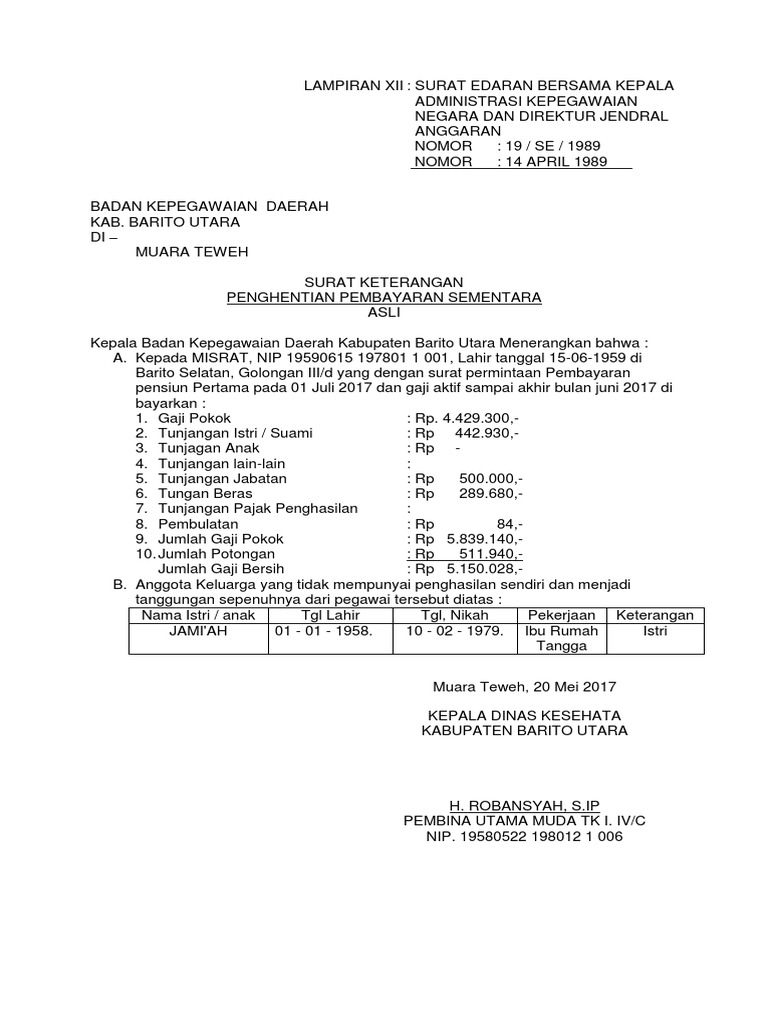 Detail Surat Keterangan Pembayaran Nomer 9