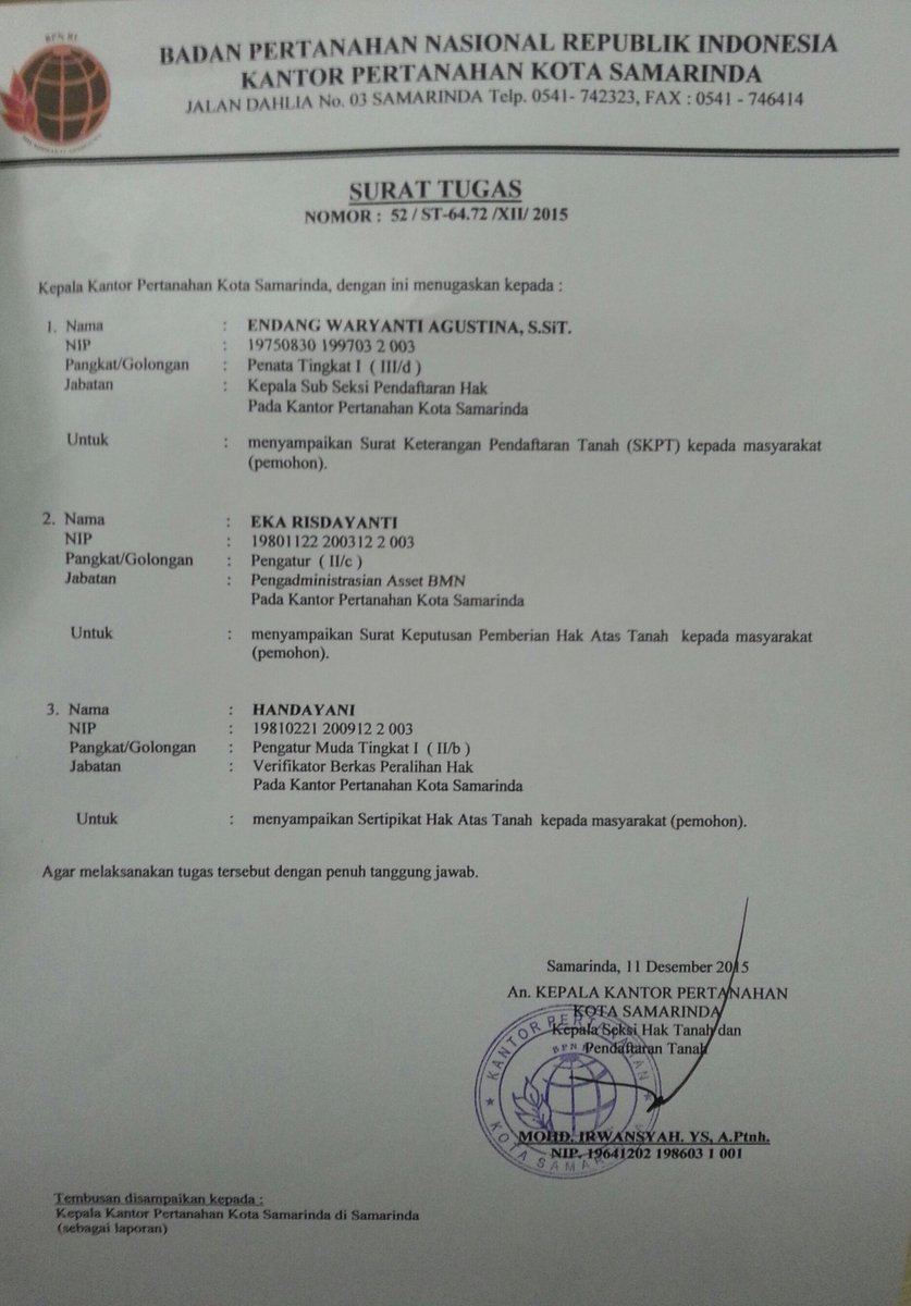 Detail Surat Keterangan Pendaftaran Tanah Nomer 15