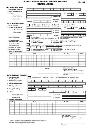 Detail Surat Keterangan Pindah Datang Nomer 23